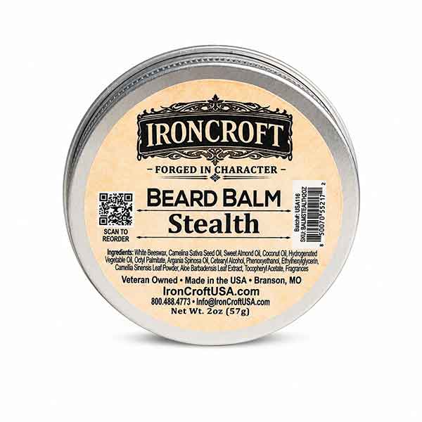 Stealth (Unscented): Beard Balm 2oz.