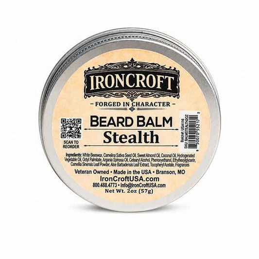 Stealth (Unscented): Beard Balm 2oz.