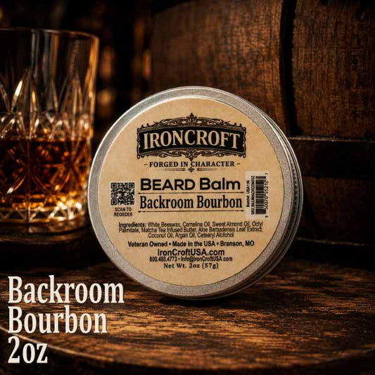 Backroom Bourbon: Beard Balm 2oz.